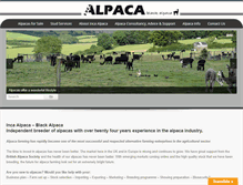 Tablet Screenshot of incaalpaca.co.uk